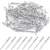 BESTYCHAO 100 pezzi rivetti ciechi in alluminio 3,2 mm x 12,7 mm, rivetti pop rivetti aperti, confezione da 100- argento