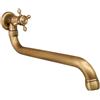 AUBEST rubinetto della cucina, Rubinetto for piscina for mocio da esterno a parete con rubinetto singolo freddo, rubinetto for lavello da cucina a parete in bronzo Antqiue girevole(A)