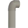 WAZUBC 2m di rivestimento isolante in schiuma per tubi, copertura isolante per acqua, nastro adesivo per avvolgimento di tubi, copertura adesiva per acqua fredda e calda per interni ed esterni (grigio