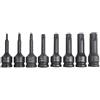 DAZZLEEX Set di bussole a percussione da 1/2, set di bussole esagonali, set di bussole Torx a stella, trattamento termico T20-T80