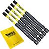 SabreCut 5 x SabreCut SCRSL689_5 89 mm SL6 Set di punte per cacciavite a impatto magnetico scanalato Single Ended Heavy Duty compatibile con Dewalt Milwaukee Bosch Makita e altri