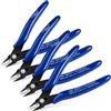 Ainiv Pinza da Taglio Diagonale, 4pz Pinze per Taglierine di Precisione, Pinza elettricista, Spellafili e Tagliafili, Multifunzionale Tronchesi a Filo per Artigianato Creazione Gioielli, Blu