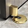ChicBosom Fermaporta antivento, fermaporta meccanico, fermaporta magnetico, resistente, fermaporta meccanico, 61 x 39,9 mm, per pavimento (oro)