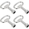 PATIKIL 4pz Presa Chiave 8mm/0,3 Foro Zinco Lega Quadrato Elettrico