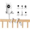 Tyeyober Supporto flessibile per videocamera per neonati compatibile con monitor GHB/HelloBaby,Supporto accessori per baby monitor VTech/Momcozy/Boifun/Babystar/ieGeek/Blemil/Jeeber/Philips,clip per cellulare