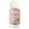 Delia Cosmetics - Sunny SPF 15 - Smalto per Unghie 02 - Protezione UV, Formula Rinforzante 2in1, Asciugatura Rapida, Alta Lucentezza, Fino a 7 Giorni di Tenuta - 11 ml