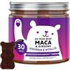 Bears with Benefits Oh Yeah Bear Maca - Energia e Vitalità - Con Extratti di Ginseng, Tribulus Terrestris - Resistenza Fisica e Performance - 90 pezzi (3 mesi) - Vegano, Senza Zuccheri Agguinti - Bears with Benefits