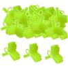 TWISAXC Copri-esca per ami da pesca con ami a tre punte, accessori per attrezzatura da pesca con un innovativo slot per per una senza pensieri, assicurando, Giallo fluorescente, 0.9x1.2x0.38 cm