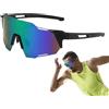 Generic Occhiali da sole per mountain bike, occhiali da sole polarizzati per sport all'aria aperta: occhiali da bicicletta antipolvere, antivento, antipolvere, per mountain bike,