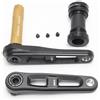 WZUTBCCS Guarnitura Bici Pieghevole for Bicicletta Ultraleggera 127mm 140mm 150mm Guarnitura Hollow Tech in Lega di Alluminio Parti di Biciclette,Componenti(Black And BB,127mm)