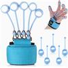 zalati Finger Strengtheners Finger Resistance Band ginnico barella per allenamento della forza, allenamento di estensione della flessione delle dita, blu, 18,1 kg