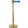 Generic Supporto per Cintura, Barriera in Corda per Coda con Cintura Rossa Retrattile, Acciaio Inossidabile Lucido, Base Resistente Set di Supporto per Il Controllo della Folla per Museo, Fabbrica, Cinema