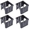 Risveglio Manicotto quadrato in plastica per accessori per attrezzature fitness progettato per adattarsi a vari tubi quadrati fornendo protezione (C)