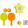 Fonowx 2 Pezzi Tennis Appendibile Racket Pingpong Set Autodidatta Portatile Porta Attrezzo Coordinazione Occhio Mano con Materiale Adatto