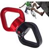 Generisch Girelli per corda 30KN, girelle per arrampicata, rotella di sicurezza, giunto multifunzione per yoga, amaca, altalena, , arrampicata sugli alberi, in alluminio, oro