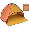 Yhenlovtt Tenda da spiaggia per esterni, con borsa per il trasporto, per escursionismo, uso in spiaggia, rivestita in argento, 190t, Fa, 59 x 78 x 49 cm, parasole leggero per campeggio (arancione)