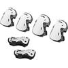 YueShengYCHUANG Set di Attrezzatura per Bambini, Set di Attrezzatura da Skateboard, Gomitiere Comode, Portatili E Resistenti per Lo Sport, Bianco