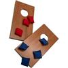AUYXSSZ Mini set da gioco per cornhole da tavolo, gioco da bere per feste e attività all'aperto, divertente competizione di lancio di 8 sacchetti di fagioli