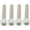 KHBUAB Bulloni per Manubrio Bici in Acciaio Inossidabile M6x30mm 4 Pezzi, Alta Resistenza e Leggerezza, per Forcelle Anteriori e Montaggio a Stallo