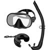 Generic Set da snorkeling per adulti | Maschera da immersione panoramica anti-perdita, per allenamento di nuoto vacanza sull'isola vacanze sport acquatici giorno in spiaggia | Per donne uomini famiglia amanti