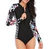 Rcniso Muta da Donna Muta con Stampa Floreale Manica Lunga con Cerniera per Nuoto Surf, da Sub Leggera per Donna Nylon Poliuretano M (#1)