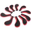 Vistreck Protezioni per Set di Putter, Copritesta in Ferro da in Neoprene da 10 Pezzi - Custodia Leggera Rosa (Grigio)