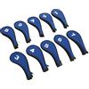 Generic Set Copri Testa per Ferro da Golf, Copri Testa da Golf con Cerniera in Neoprene, 10 Pezzi Coperture per Ferro con Stampa Numeri, Coperture per Ferri Lavabili per Turni di Allenamento,