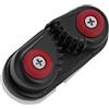 XUXHOU Bitta a Camma, Bitta in Alluminio con Dente Progressivo per Corda da 4-6 Mm, Accessorio per Barca a Vela a Sgancio Rapido, a Camma Nera Leggera per Barca a Vela