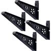 HEANUJJ Supporto da Parete per Snowboard e Skateboard in Pp Nero, Facile da Installare Tenuta Sicura, per Casa e Negozio, capacità Fino a 25kg