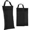 predolo 2 Pezzi Sacco Fitness Zavorrato Cuciture Rinforzate Borsa Fitness con Peso Tessuto Oxford 210D Sandbag Training per Allenamento, Nero, 600D PVC
