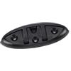 Generic Bitta Pieghevole per Barca Bitta Pieghevole in Nylon da 5 Pollici Design Ribaltabile Anodizzato Nero Perni Antiscivolo Distribuzione dello Stress per Yacht RV Motoscafo Nave da Carico