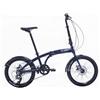 CLOOT Bicicletta Pieghevole Iconic Light Disc 20 Urbano Leggero 6 Velocità Telaio Alluminio Leggero Portatile Manubrio Telescopico Regolabile Sella Ergonomica Freni Disco Design Spagnolo uomo Donna (BLU)