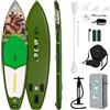FunWater Stand Up Paddle Board Sup Board Gonfiabile Stand Up Paddle Board per adulti, tutte le abilità con tutti gli accessori (10'6 aquila nero e grigio)