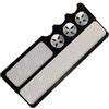 drburpily Strumento Accessorio per la Riparazione delle Punte delle Stecche da Biliardo, levigatrice per Punte Stecche da Biliardo compatta e Portatile, Plastica Nera, 122x53mm