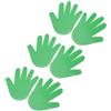 HEEPDD Pennarelli per Pavimento a Forma di Mano, Set di Pennarelli Antiscivolo in PVC, 3 Paia di Impronte di Mani per Giochi di Danza in Palestra per Asilo Prescolare e attività di Movimento (Green)