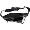 Alomejor da Corsa, Borsa Sportiva Leggera e Traspirante con Fibbia Regolabile e Ampio Spazio Interno per Jogging, Escursionismo, Fitness, Maratona, Ciclismo (BLACK)
