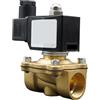 MIZFKWTZY Elettrovalvola Valvola Dell'acqua Normalmente Chiusa Valvole In Ottone 220V12V24V Aria Acqua Gas Valvola A Membrana 1/4 3/8 1/2 3/4 1 2(1-1/2,AC220V)