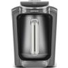 KARACA Hatır Neo - Macchina per caffè turco argento, caffettiera elettrica per moka con 3 livelli di potenza, 300 ml, capacità 5 tazze, 735 W, spegnimento automatico e protezione dal surriscaldamento