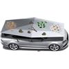 twostronking Tenda da Tetto Auto,Ombrellone per Tenda Mobile per Auto,Ombrello per Auto Antigrandine,Batteria Rimovibile,Avvio Remoto,Grey4.8m
