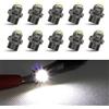 Biqing 10PCS Lampadine LED T5 Bianco,24V Luce Interna Dell'auto T5 B8.5 Lampadine Cruscotto a LED 5630 3SMD per Tachimetro Auto Strumento Cruscotto Indicatore(Diametro: 8mm)