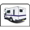 Grafic Adesivi per CAMPER in VINILE STRISCE da 10 METRI grafiche Adesivi Decalcomanie CAMPER VAN ROULOTTE Horsebox fasce adesive camper - grafica 11 - decorazione camper e roulottte kit completo (NERO)