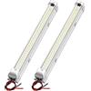 Biqing 2PCS LED Interni Auto,72 LED RV Ceiling Lamp DC 12V-80V Auto Plafoniera Tetttuccio Illuminazione Interna Auto Luce con Interruttore ON/OFF per Auto/RV/Camper/Camion/Rimorchio/Van/Barca