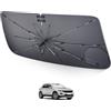 LUWU [Aggiornato] Ombrello Parasole Auto Compatibile con VW T-ROC T ROC 2017-2024 Parabrezza Parasole Auto ad Ombrello Pieghevole per Parabrezza Anteriore Interno TROC Accessori