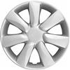 Generico Set 4 Copricerchi 14 Pollici Compatibili con Nissan Micra 2010> - Coppe Ruota in ABS Resistenti - Design Elegante - Colore Silver/Grigio - Per Cerchi in Ferro