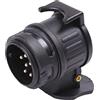 ETUKER Aadattatore di Traino da 13 pin a 7 pin, Convertitore Presa per Presa Rimorchio da 13 pin a 7 pin, Connettore Adattatore Elettrico Impermeabile 12V per Camion Camper Caravan