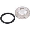 equlup Vetro Spia Della Pompa Freno, Vetro Di Ispezione Del Serbatoio Della Pompa Del Freno Della Frizione Del Freno Universale per Moto Parti Di Ricambio Automobilistiche Anteriori Posteriori per Moto(18mm)
