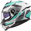LS2, Casco Moto Integrale STREAM II ROAD Matt Cyan Light Grey, XL