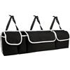 ZONADAH Organizer universale 2 in 1 per sedile posteriore da 35,4 pollici, organizer pieghevole per sedile posteriore, borsa di stoccaggio, grande capacità, organizer per auto per SUV, MPV, interno