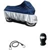MOTO SPORT MONDO TELO COPRIMOTO COPRISCOOTER IMPERMEABILE TAGLIA XL 246X105X127CM COMPATIBILE CON DUCATI MONSTER 620 COVER IN NYLON UNIVERSALE PER SCOOTER MOTO MAXISCOOTER COPERTURA ANTIPIOGGIA