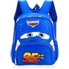 CDLIZW Car Zaino per Bambini, Auto Zainetti 3D Stampato Borsa da Scuola Zainos Scuola Cartoon Anime Rucksack Zainetti per Bambini Sport Borsa da Viaggio Zaino per Ragazzi e Ragazze（blu）